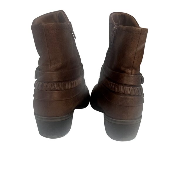 Baretraps Minay Boots Womens 9M Zipper Buckles Brown - Picture 4 of 11